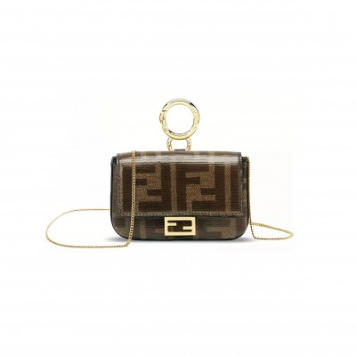 FENDI NANO BAGUETTE CHARM 7AR844A9YHF0KVH (10.5*7*2.5cm)